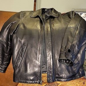 Men's Black Leather Jacket